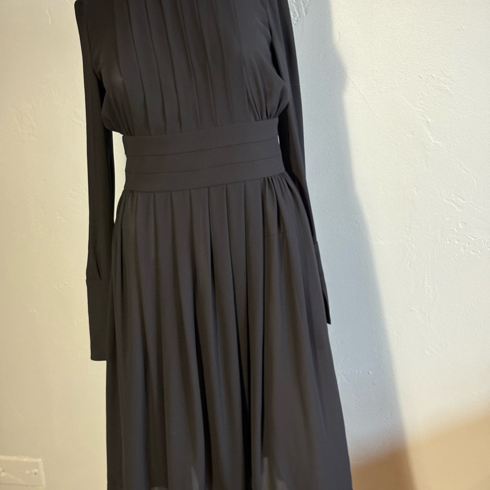La Mania  Black Long Sleeve Wezen Dress Size 2